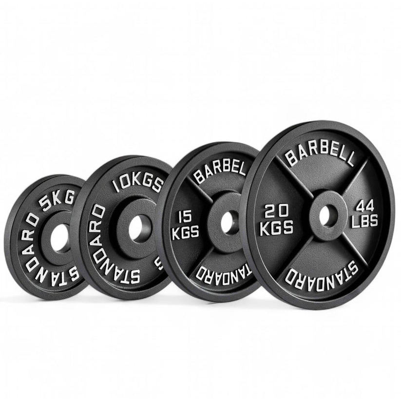 Anilha Olimpica Ferro Old School Peso em Kg e Libras 15 kg