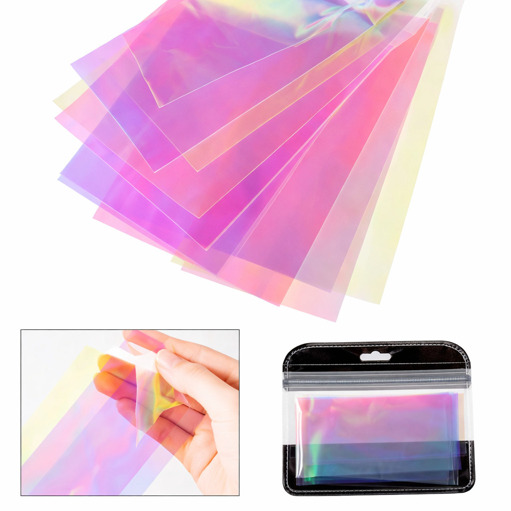 Malha Decorativa para Unhas Aurora Glass Sereia Furta-Cor