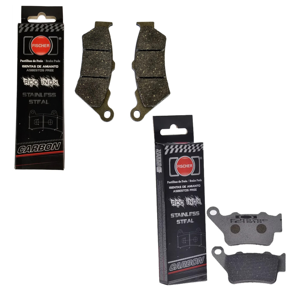Pastilha Fischer Diant + Tras Royal Enfield Interceptor 650 continental 650 535