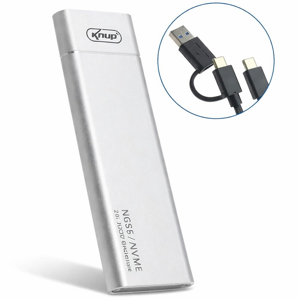 Case Ssd Nvme M.2 10gbps Gabinete Knup Hd812 Usb 3.1 Ngff