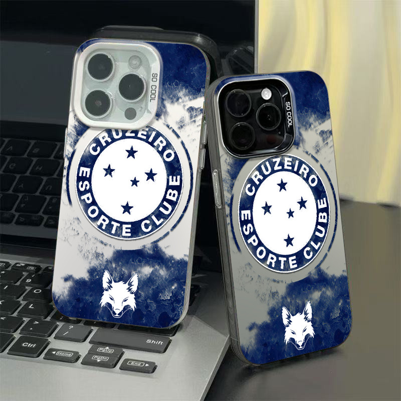 Capinha de celular Cruzeiro  para iPhone 7+8 11 12 13 15 14 16 17 Pro Max Xr Xs Max 7+8 16 Plus capa anti impacto