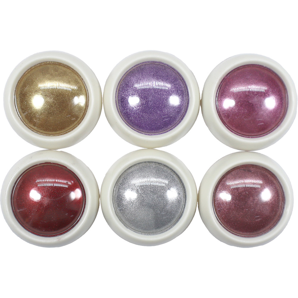 Kit 6 Pó Cromo Metalizado Unhas Cromado Decoração