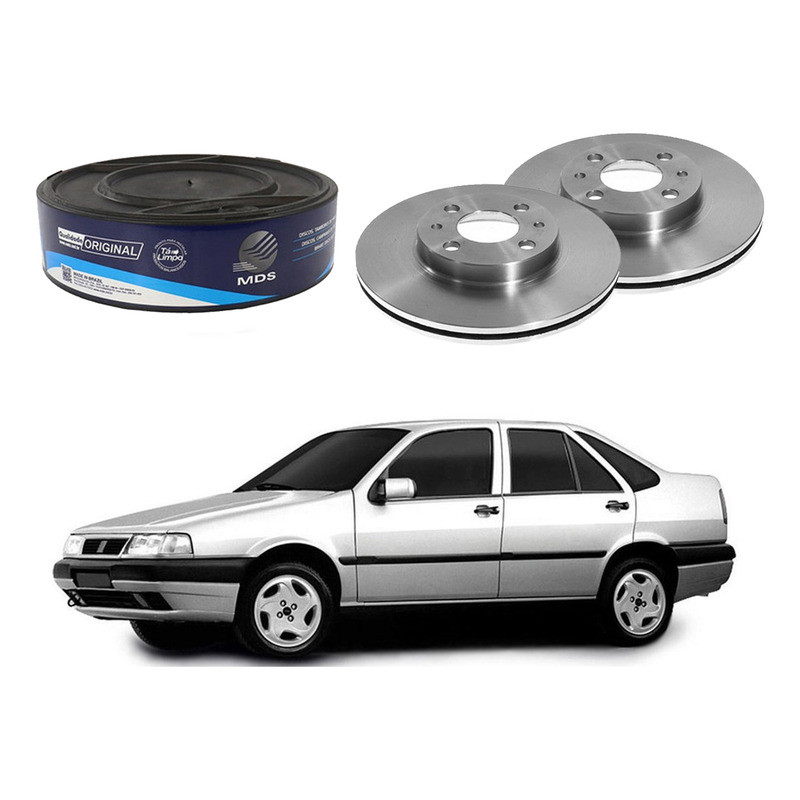 Disco Freio Dianteiro Mds Tempra 2.0 16v 1992 A 1999
