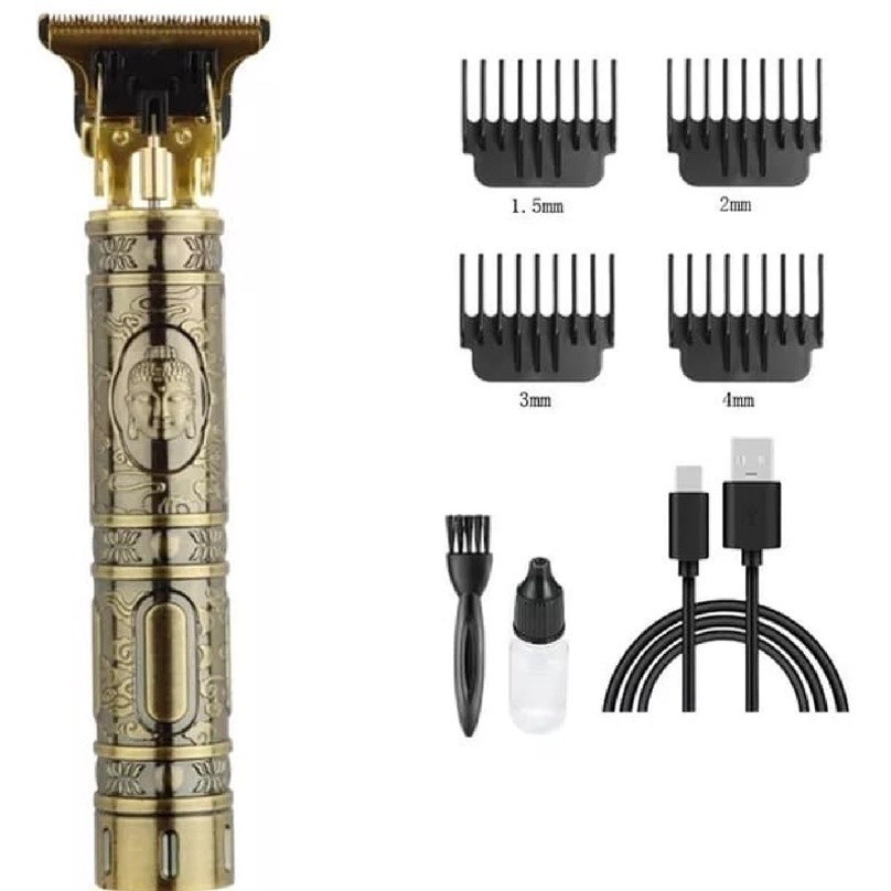 Máquina de Cortar Cabelo Barbeador Aparador Elétrico Profissional Masculino para Cabelo e Barba