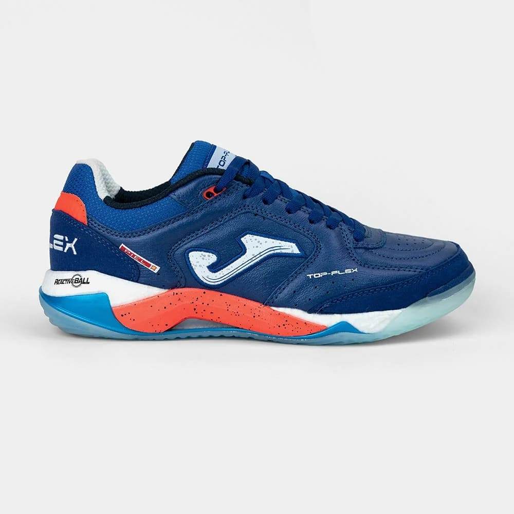Chuteira Joma Futsal Top Flex Plus Marinho/Vermelho