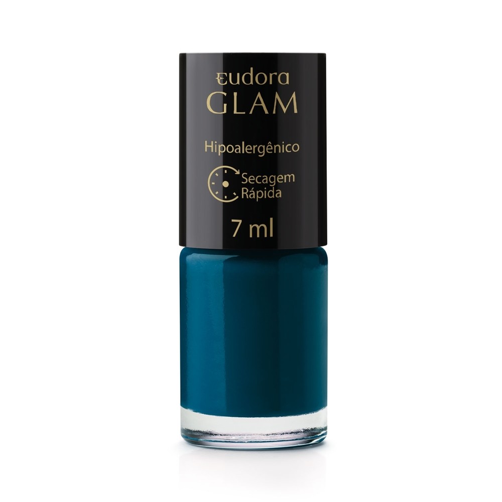 Eudora Esmalte Azul Carbono Glam 7ml em Oferta na Shopee