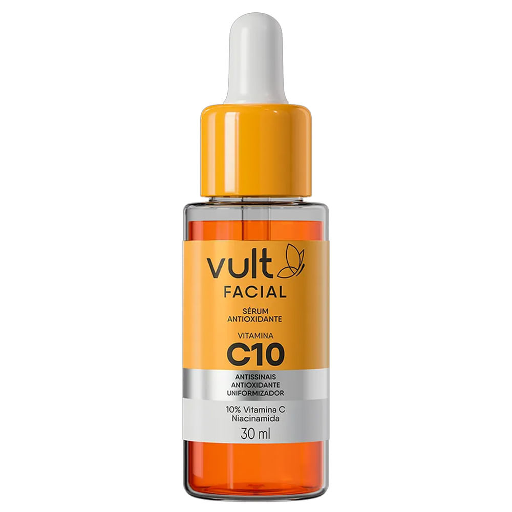 Sérum Facial Antioxidante Vult Vitamina C10 30ml - VENCIMENTO ABRIL 2026