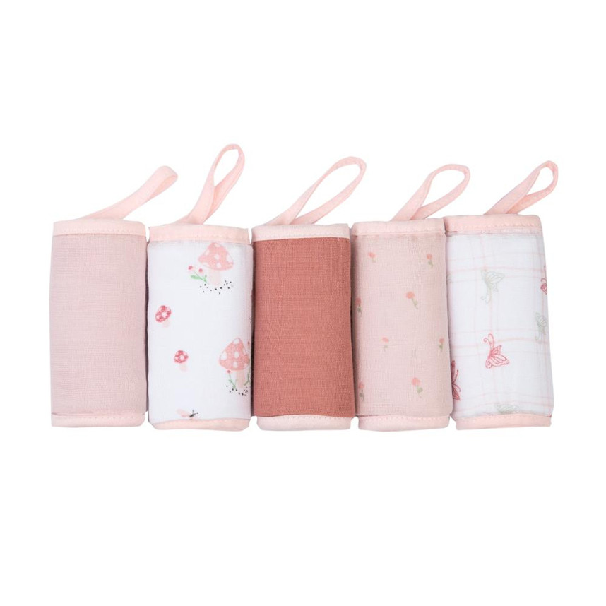 Kit Pano De Boca Papi Soft Estampa Cogumelo - 5 Peças em Oferta na Shopee