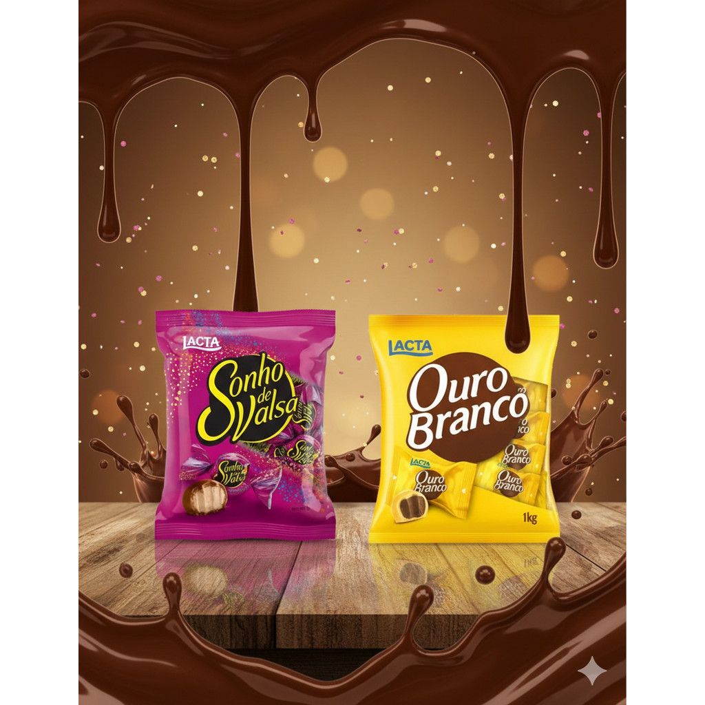 Kit Bombom Ouro Branco e Bombom Sonho de Valsa em Oferta na Shopee