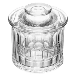 Manteigueira Francesa Harmony 9,5cm Vidro Wolff para Manteiga Café da Manhã Mesa Posta Servir Organização Cozinha Mini