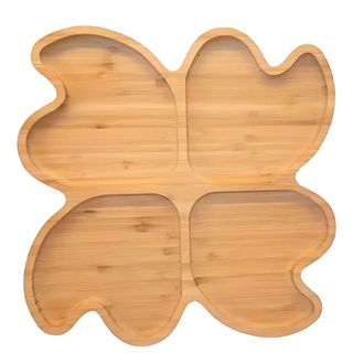 Bandeja Petisqueira MDF 4 Divisórias Flor DC1146 - Yoss em Oferta na Shopee