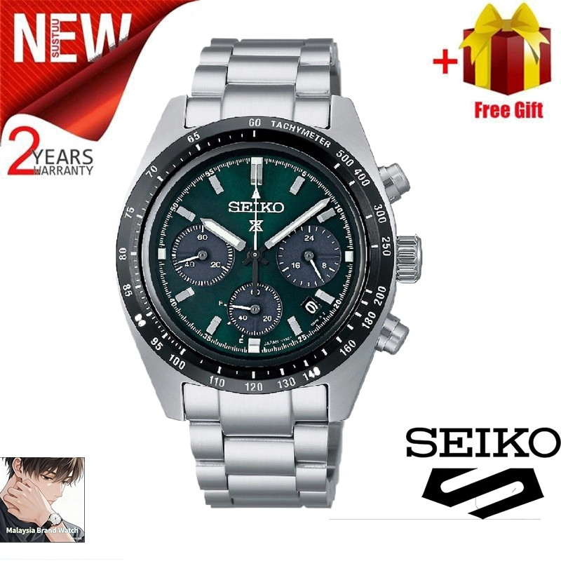 100 % Original Seiko Prospex SSC915P1 Japão Movimento De Quartzo Relógio Masculino Moldura Preta Clássico Aço Inoxidável