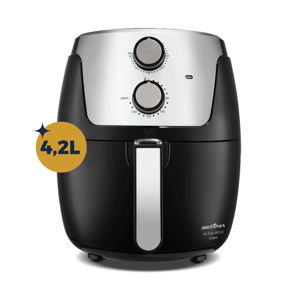 Imagem Air Fryer Britânia 4,2L Dura Mais 1500W BFR38