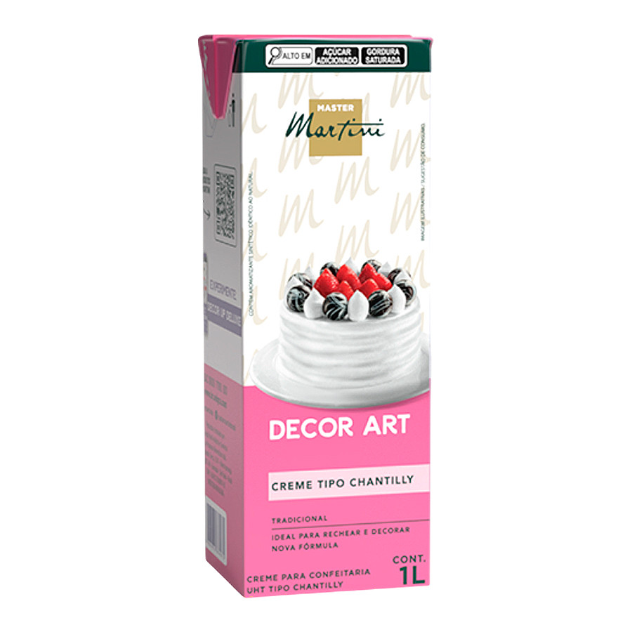 Creme Chantilly Decor Art Confeitaria 1L Master Martini