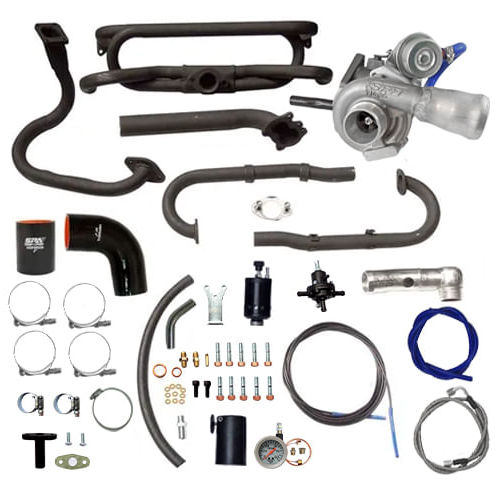 Kit Turbo VW Fusca carburação simples/injeção de kombi com turbina SPA12