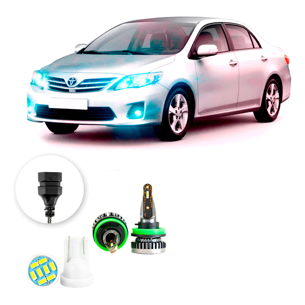 Kit Ultra Led Nano Toyota Corolla 2012 A 2014 H11 30000lm