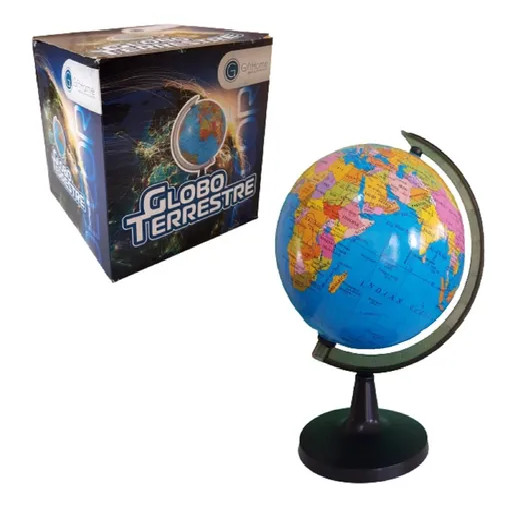 Globo Terrestre Giratório Político - 23cm x 16cm - DS TOOLS - Novos e de Qualidade em Oferta na Shopee