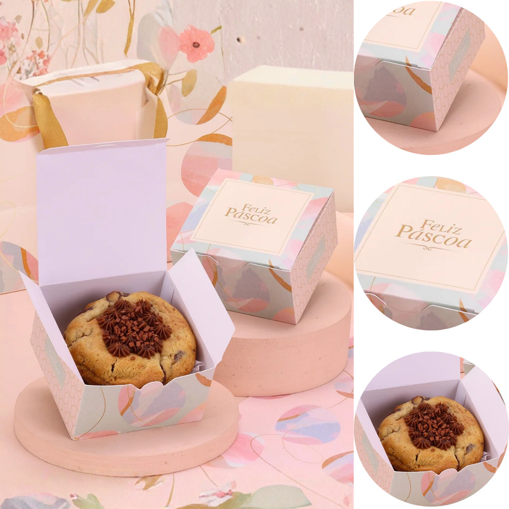 10 CAIXA P/ COOKIE PÁSCOA 9X9X5CM CELEBRAR 5706 ( PASCOA JANGO 2026 ) em Oferta na Shopee