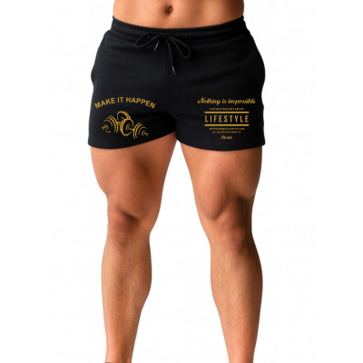 Short Curto Dry Fit Treino Academia Musculação Fitness Masculino Beast Estampado COD 783