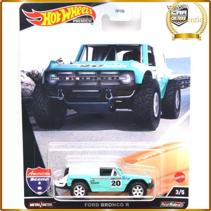 Hot Wheels Premium Car Culture American Scene Ford Bronco R 1:64 Die-Cast Mini Car