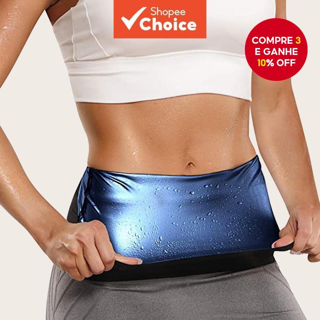Modelador De Cintura Feminino Sauna Vapor Cinto em Oferta na Shopee