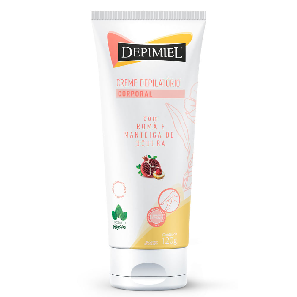 Creme Depilatório Corporal Depimiel Romã e Manteiga de Ucuuba 120g