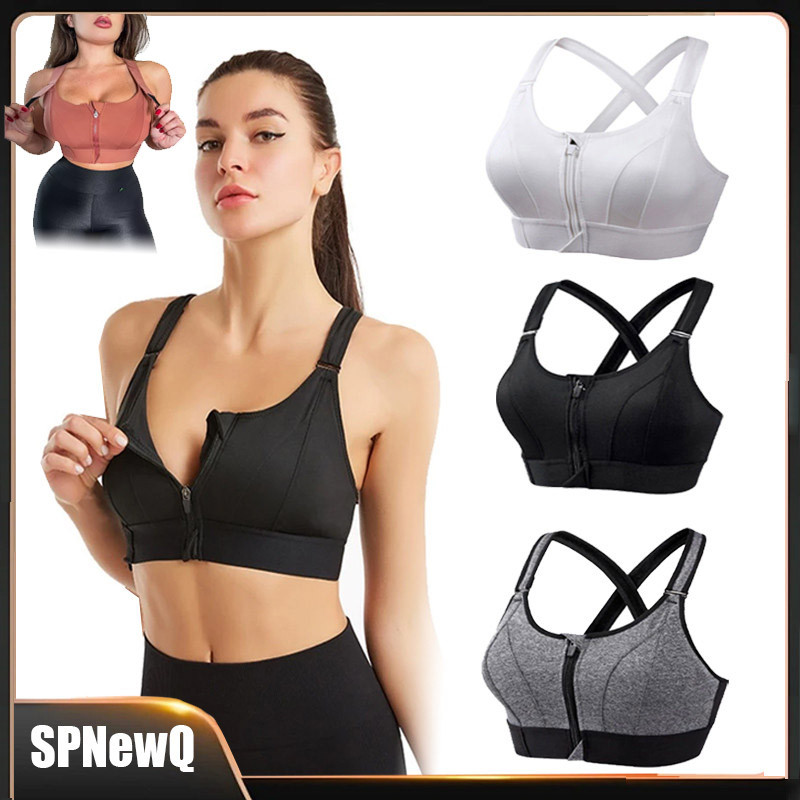 Top Academia Sutiã Esportivo Ajustável Com Zíper Frontal Alta Qualidade PRONTA ENTREGA em Oferta na Shopee