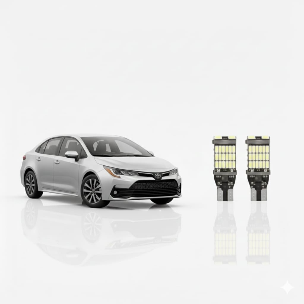 Kit Lampada Led Ré T15 Toyota Corolla T15 Branco Branco-frio