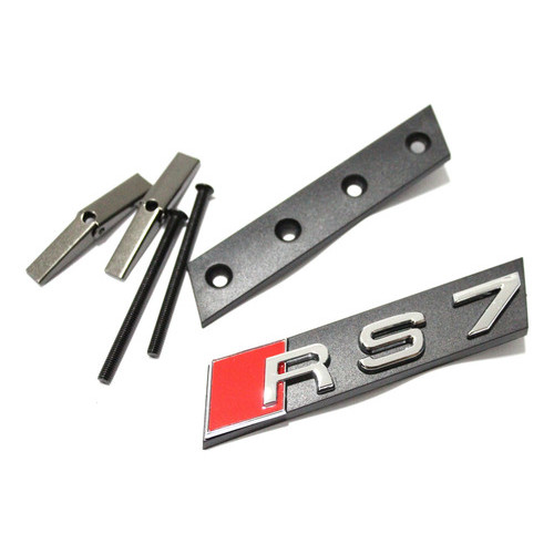Emblema Da Grade Audi Rs7 S7 A7 Sportback Prateado
