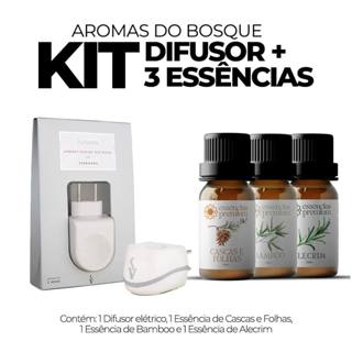 Kit 1 Difusor Aromatizador Elétrico Standard Bivolt Via Aroma + 3 Essências Premium 10 ml em Oferta na Shopee