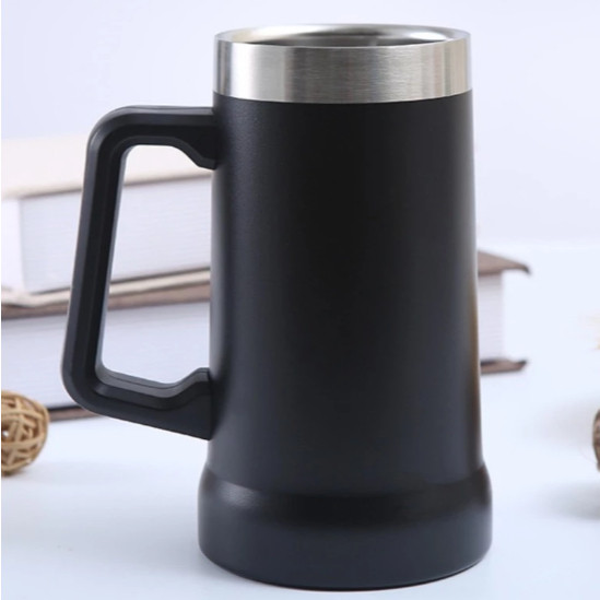 Caneca Copo Térmico 710ml Camada Dupla Em Inox Com Alça
