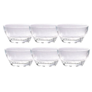 Conjunto com 6 tigelas de Vidro 300ml  CV244595 Cazza em Oferta na Shopee