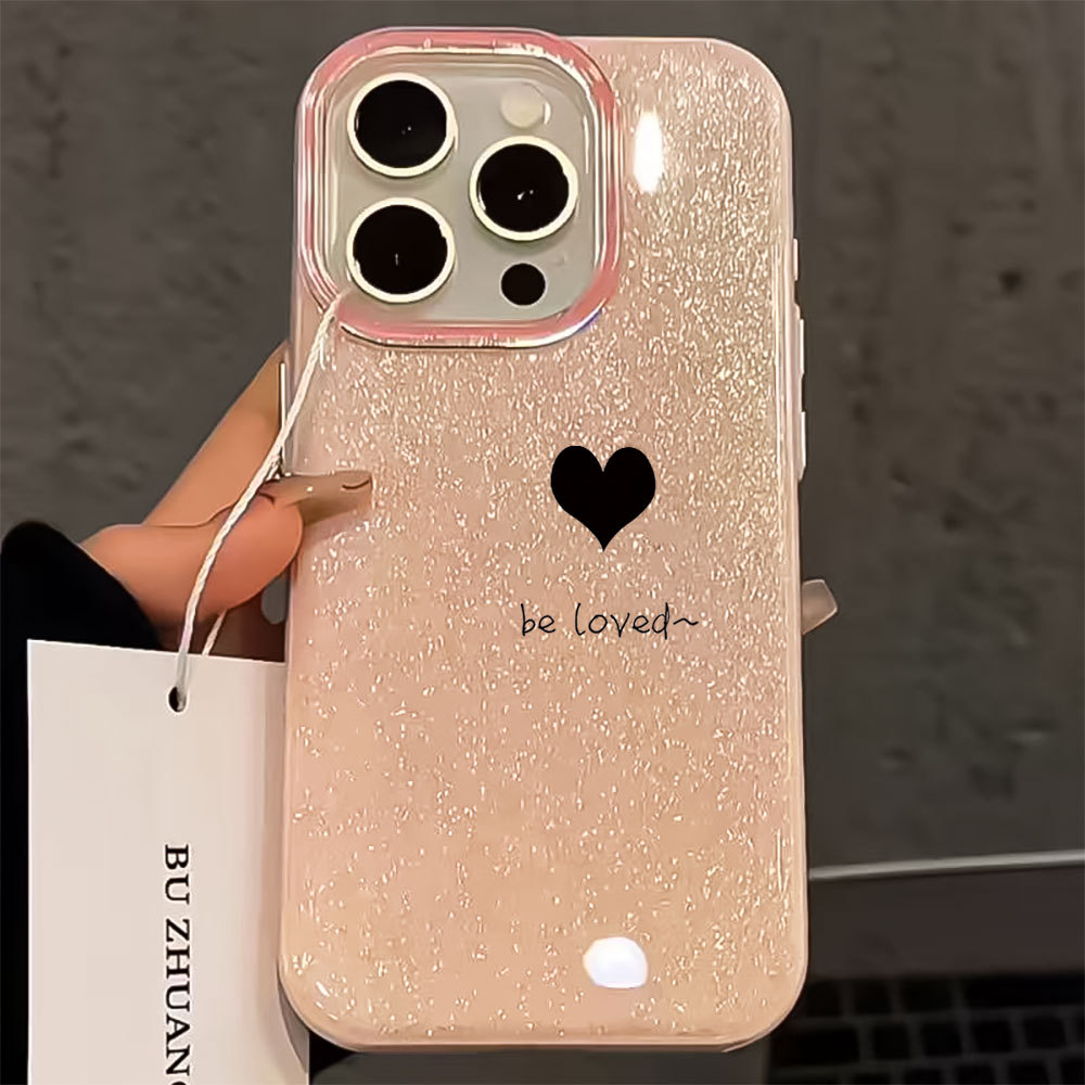 Coração Preto Amor Capa Capinha Para Samsung Galaxy A03 A05 A15 A16 A17 A32 A34 A36 A56 S20 S21 S23 S34 S25 S26 FE ULTRA