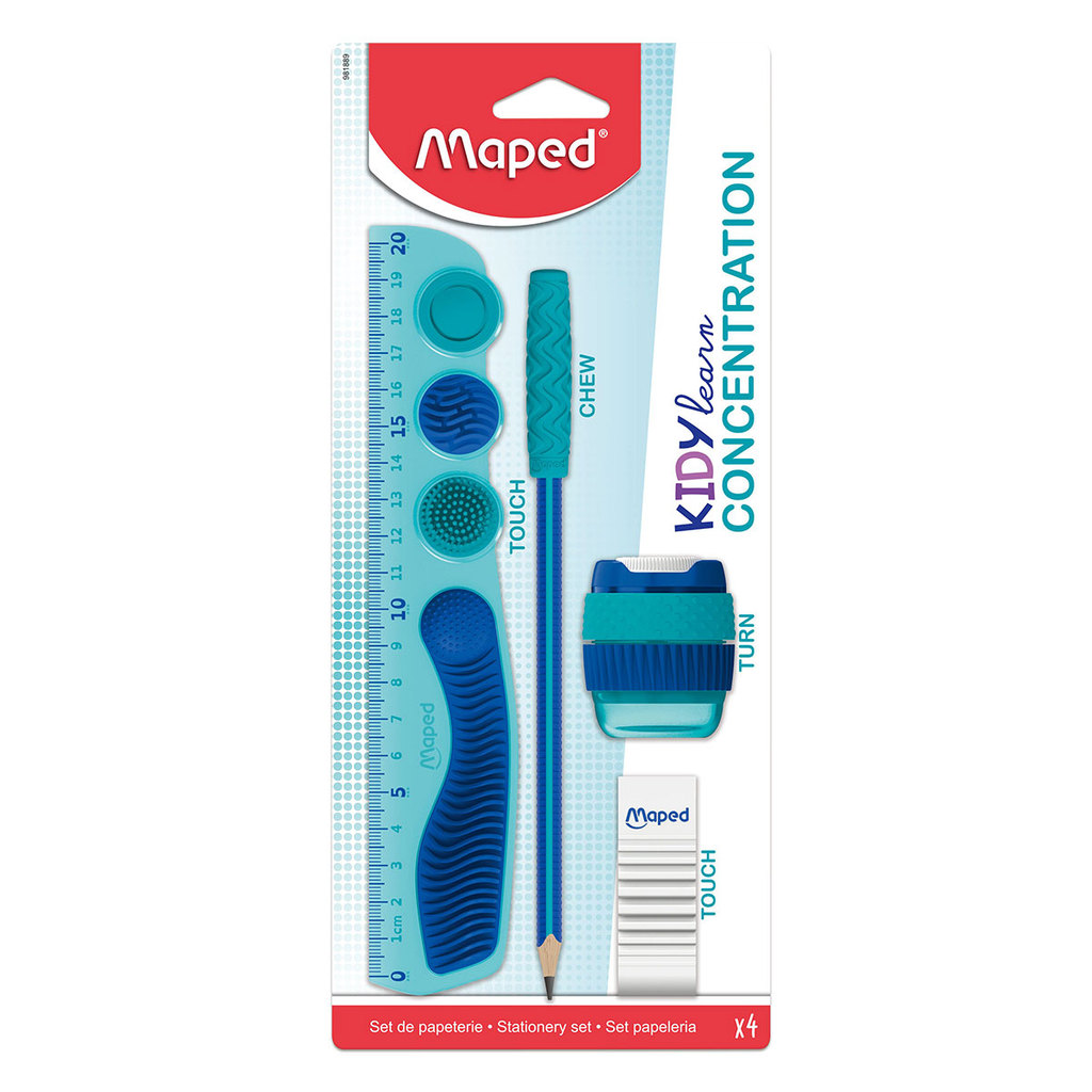 Kit escolar Kidy Learn Concentration com 4 itens 981889 Maped