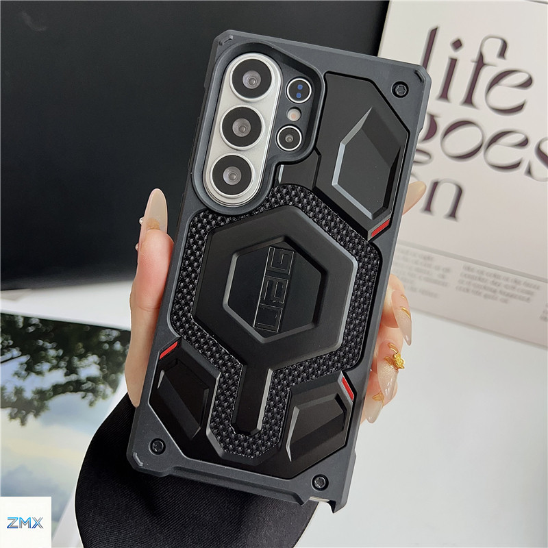 Capa Magnética Preta UAG Kevlar Para Samsung Galaxy S26 Ultra/S26 + Edge Premium Protetora Robusta