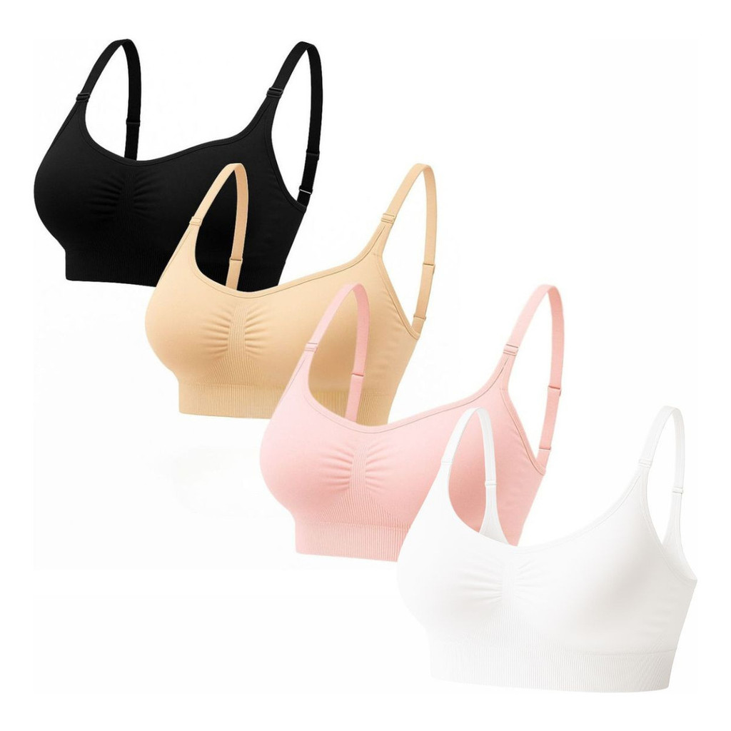 Kit 4 Top Sutiã Sensual Com Alça  Ajustável Premium