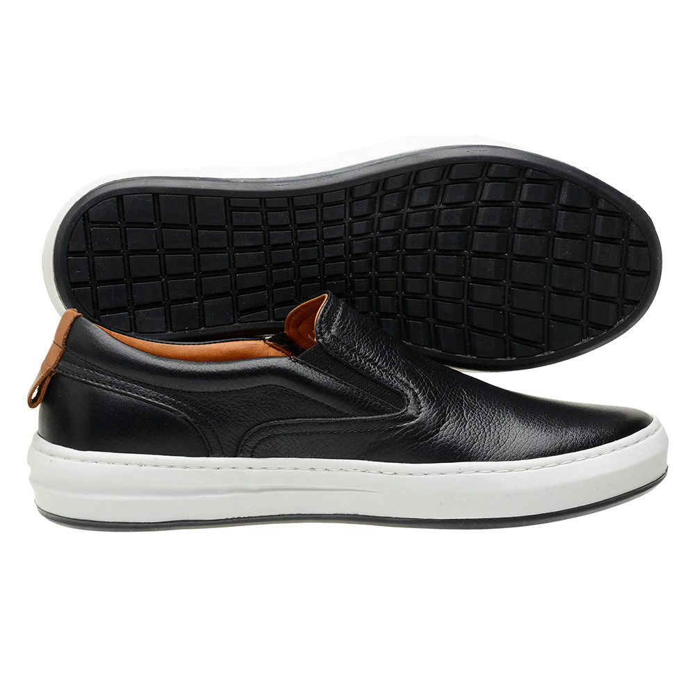 Sapatênis Masculino Slip On em Couro Legítimo Floater