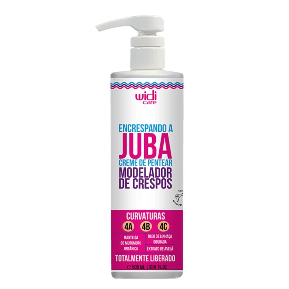 Creme de Pentear Widi Care Encrespando a Juba Modelador de Crespos 500ml em Oferta na Shopee