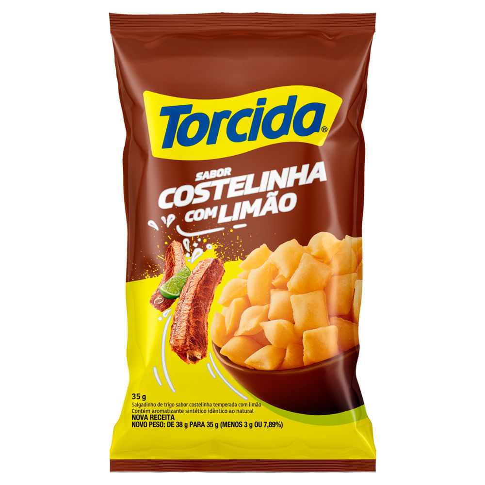 Salgadinho de Trigo Torcida Costelinha com Limão 35g em Oferta na Shopee