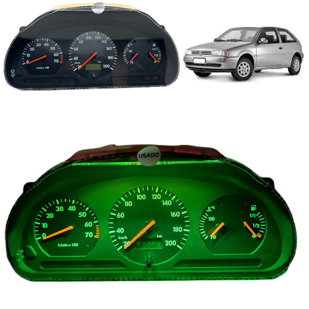 Painel de instrumentos vw gol g2 conta giros lcd original