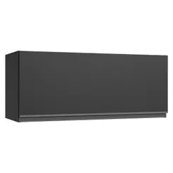 Armário Aéreo 80 cm 1 Porta Basculante Preto Nice Madesa