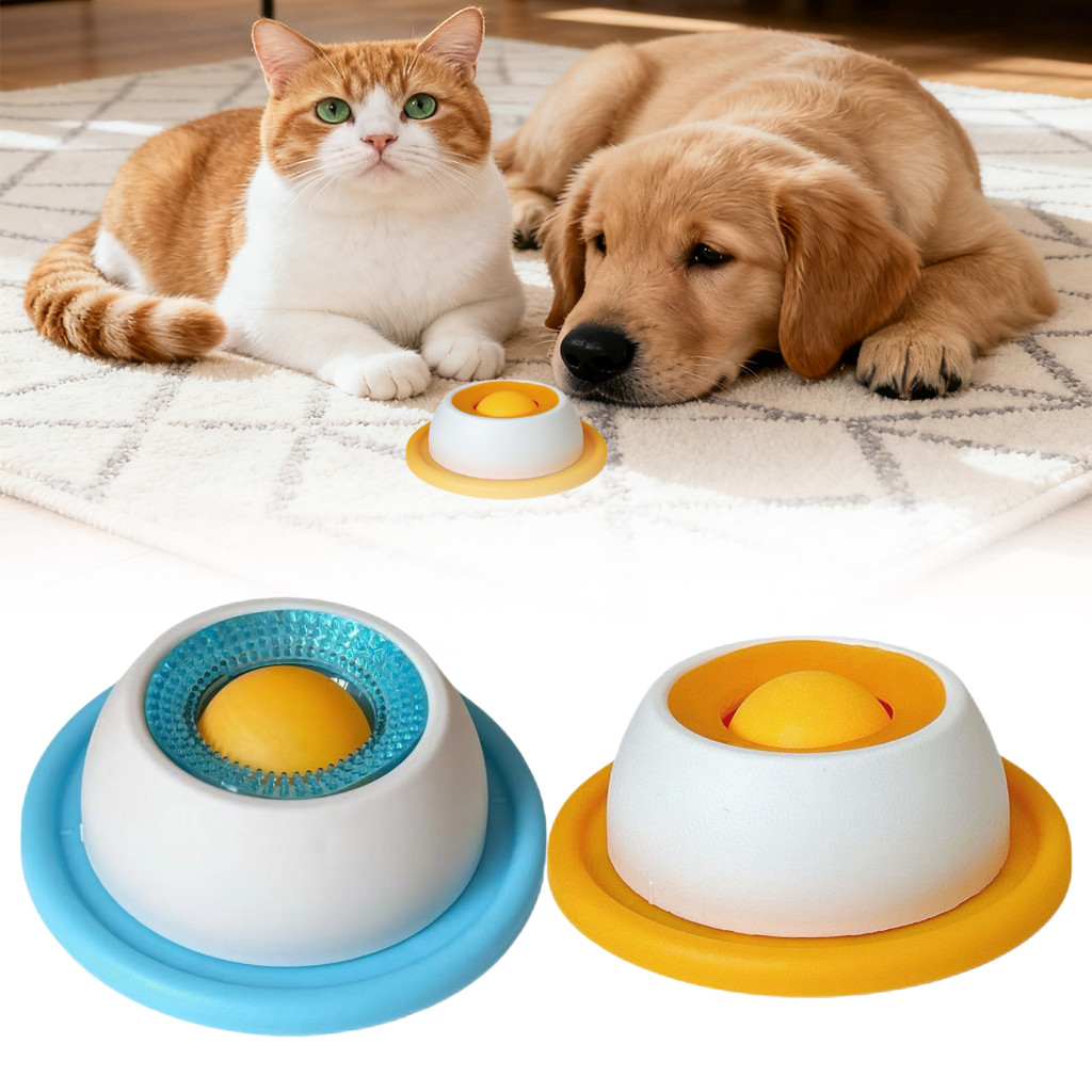 Tigela Para Lamber Cachorro/Gato , De Comida Lenta Animais De Estimação , Antiderrapante , Brinquedo Educacional , Faz C