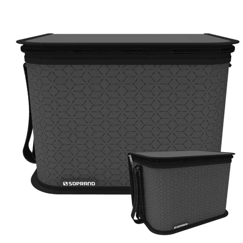 Bolsa Térmica Urbana 9,5 Litros Preta/Cinza Soprano em Oferta na Shopee