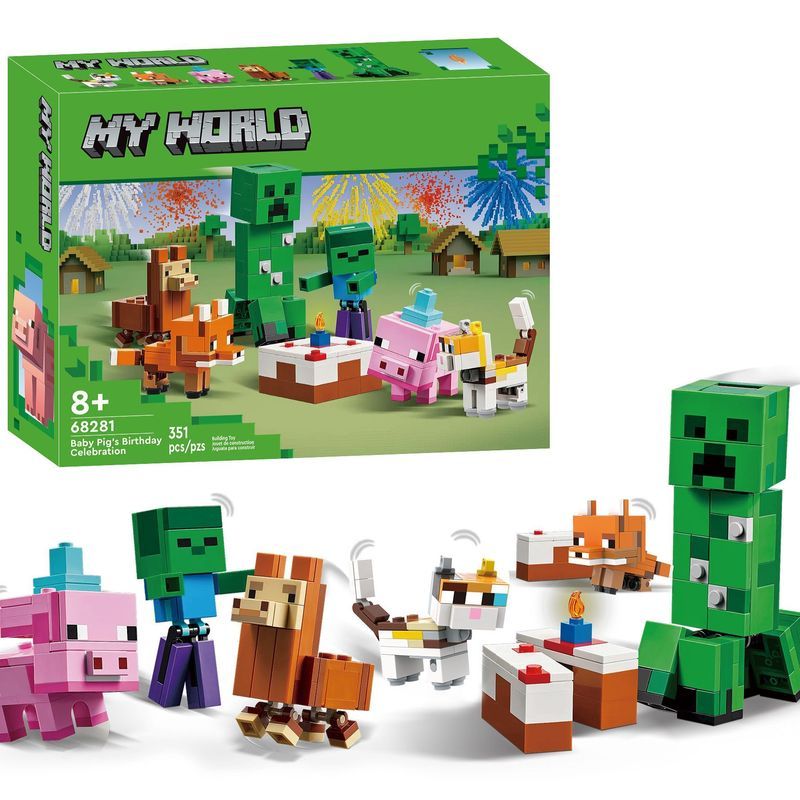 Novo produto compatível Lego 21281Meu mando porco festa de aniversário bloco de ...