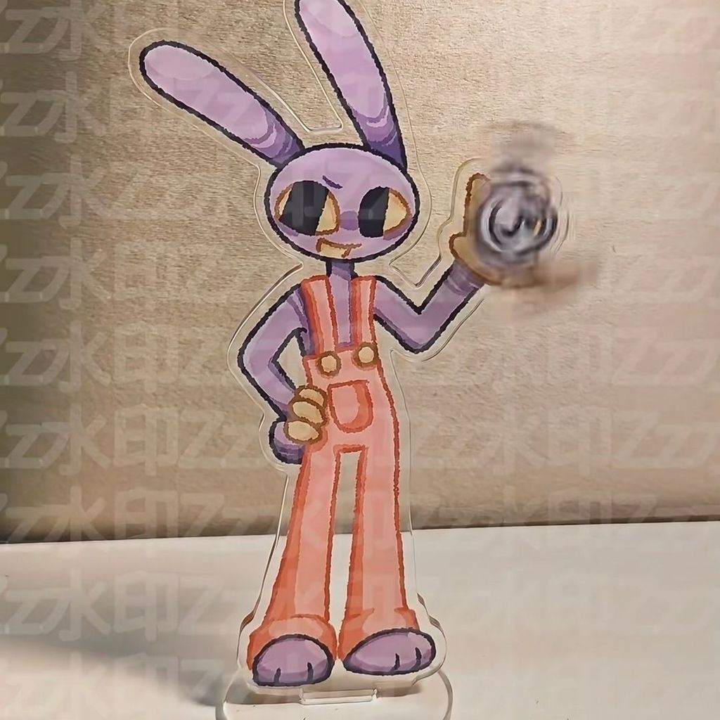 O Incrível Digital Circo Acrílico Suporte Girar Jax Figura Display Anime Chaveiro Bens Coleção Mesa Decoração Ornamento