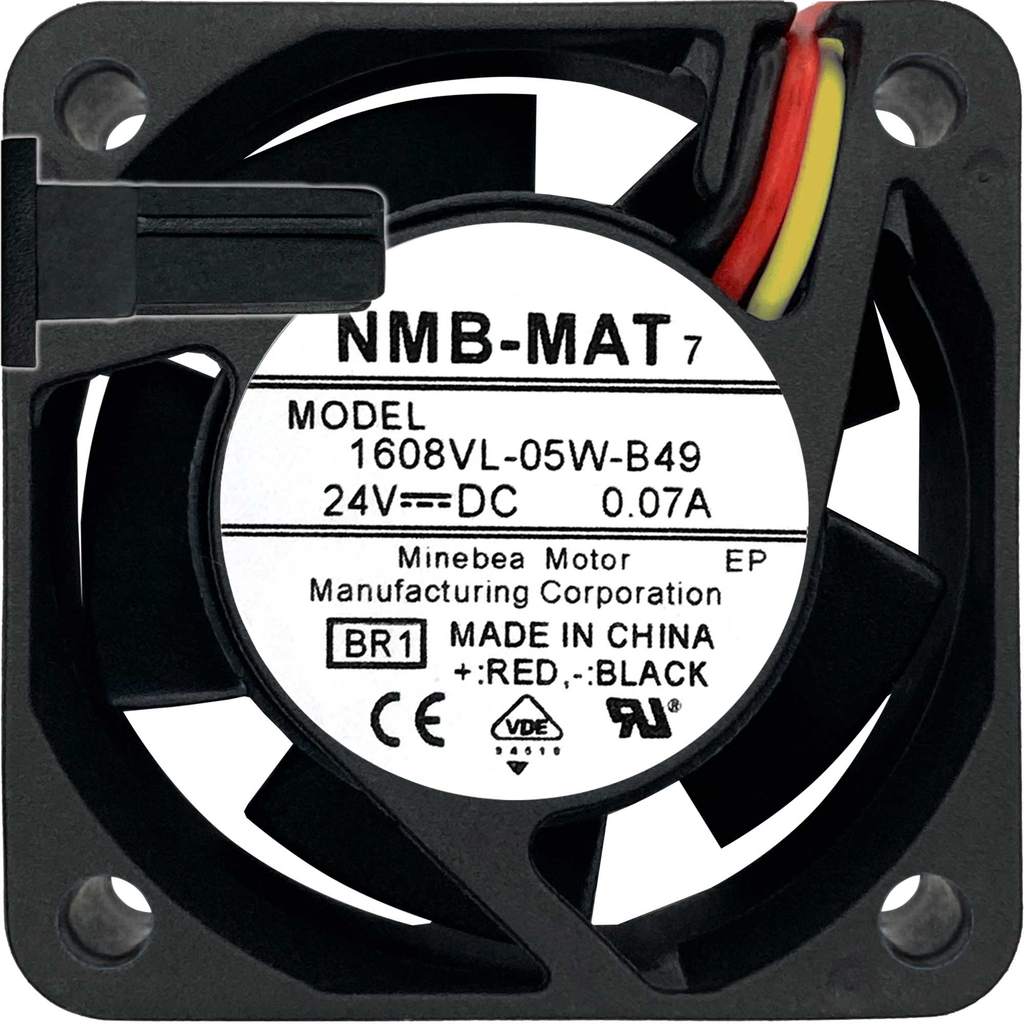 Ventilador 1608VL-05W-B49 24V 0.07A 1.68W 3L 3P 4020 Fanuc