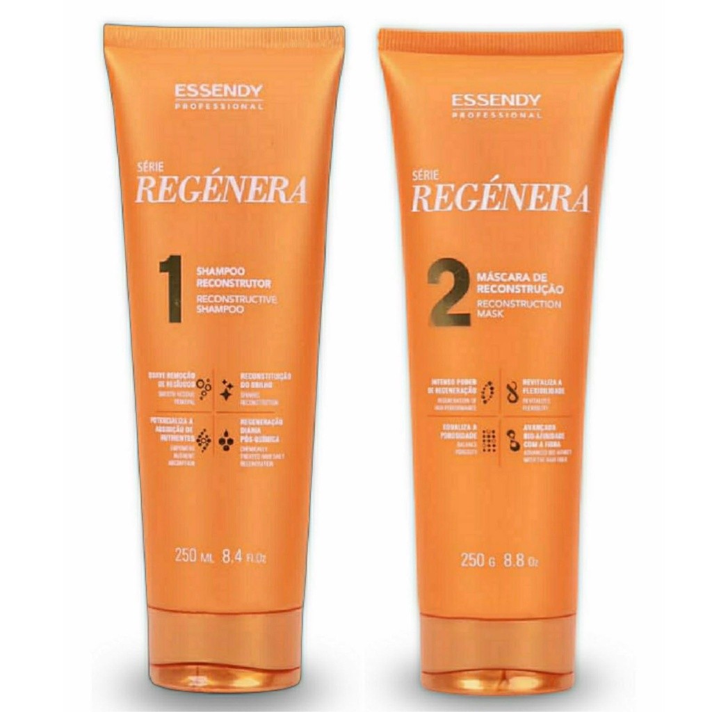 Kit Shampoo e Máscara 250ml Série Regénera Home Care Essendy