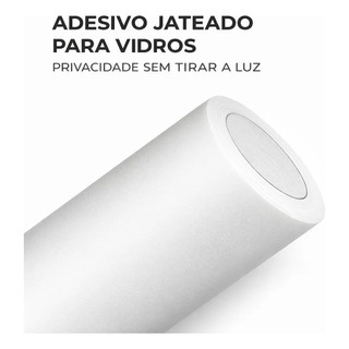 Película Adesivo Vidro Box Banheiro Janela 2m X 45cm Jateada Vinil blecaute Privacidade Porta