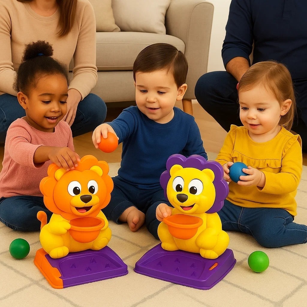 Cesta Basquete Leão Bola Marcador Pontos Brinquedo Esporte Menino Jogo Criança Achadinhos