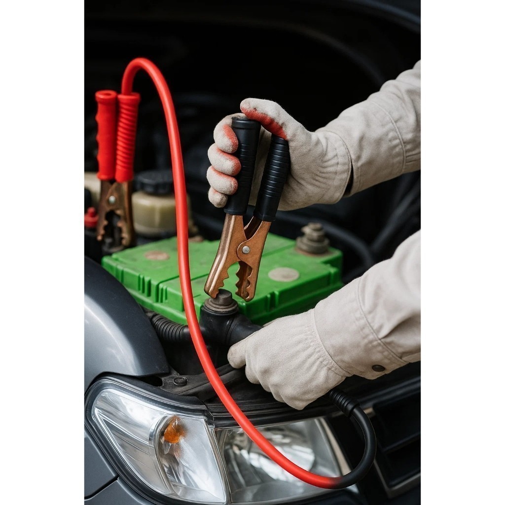 Kit 2 Cabos Chupeta Bateria Carro 600A 2,5M Reforçado Emergência Automotivo Arranque Achadinhos